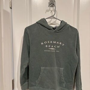 Rosemary Beach Green Hoodie Youth Medium